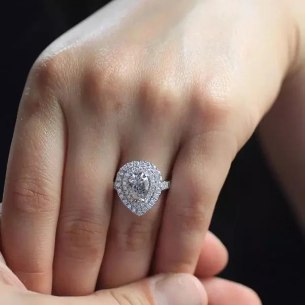 Drop Silver Ring in Pakistan