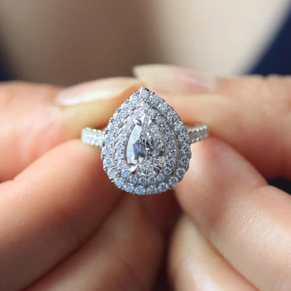 Drop Silver Ring in Pakistan