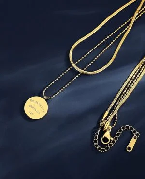 Gold Coin Snake Chain Necklace Pakistan