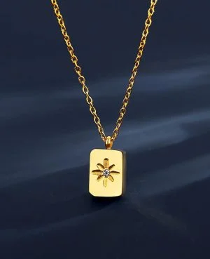 Online Gold Engraved Necklace Pakistan