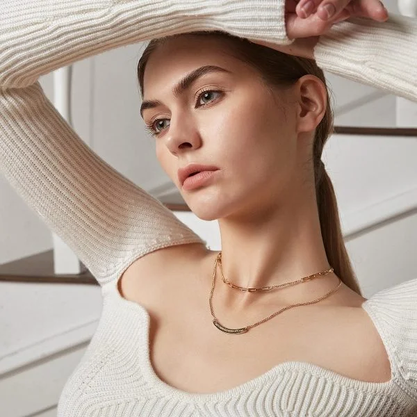 Online Gold Women Necklace Pakistan