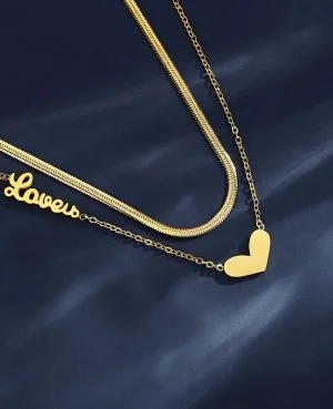 Online Gold Women Necklace Pakistan