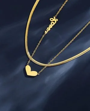Online Gold Women Necklace Pakistan