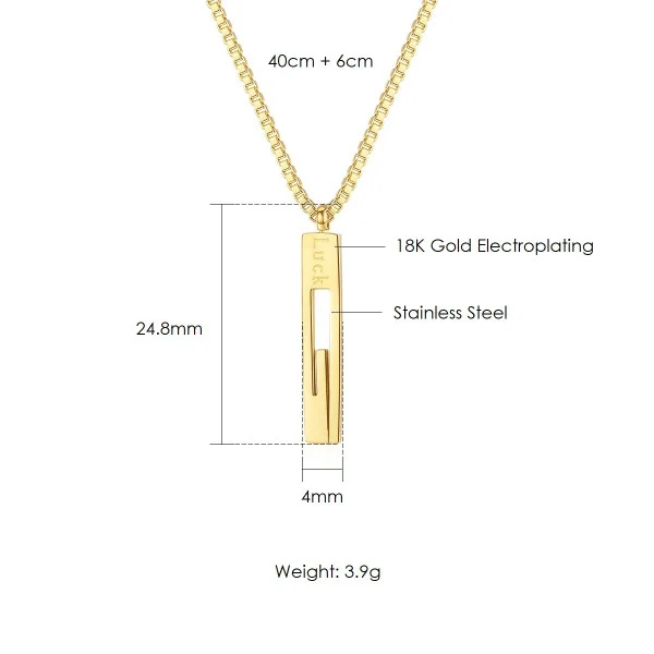 Online 18K Gold Strip Necklaces in Pakistan