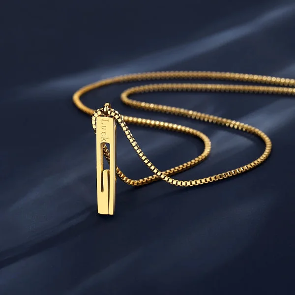 Online 18K Gold Strip Necklaces in Pakistan