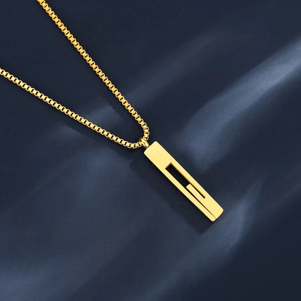 Online 18K Gold Strip Necklaces in Pakistan