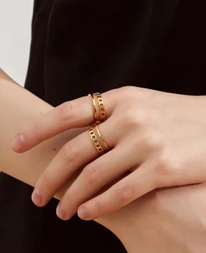 18K Gold Plated Rings in Pakistan