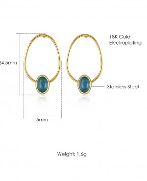 Gold Elegant Earrings in Pakistan