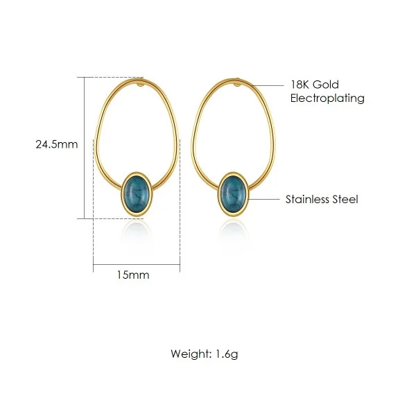 Gold Elegant Earrings in Pakistan