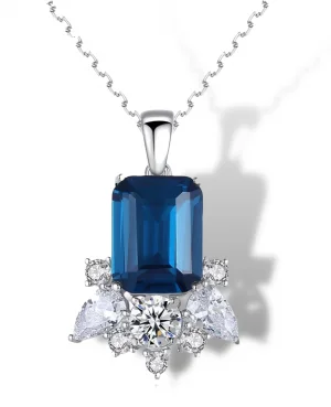 Silver Sapphire Necklace for Women in Pakistan