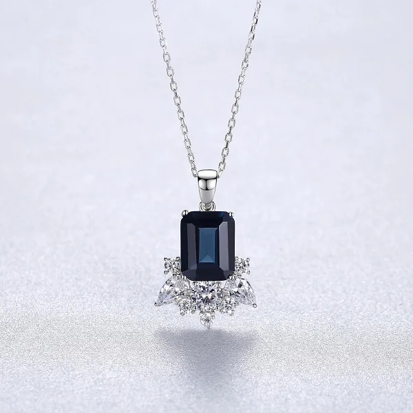 Silver Sapphire Necklace for Women in Pakistan