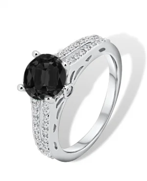 Black Stone Silver Rings in Pakistan