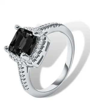 Black Stone Silver Rings in Pakistan