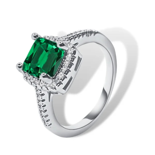 Emerald Silver Women Rings in Pakistan