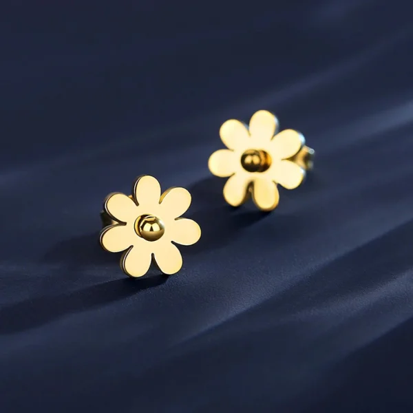 Gold Plated Floral Earrings in Pakistan