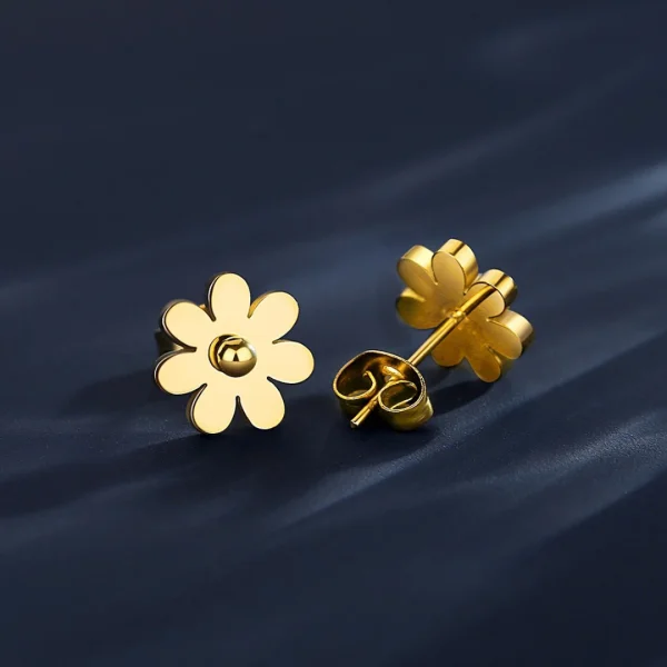 Gold Plated Floral Earrings in Pakistan