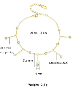 Classic Gold Anklets in Pakistan