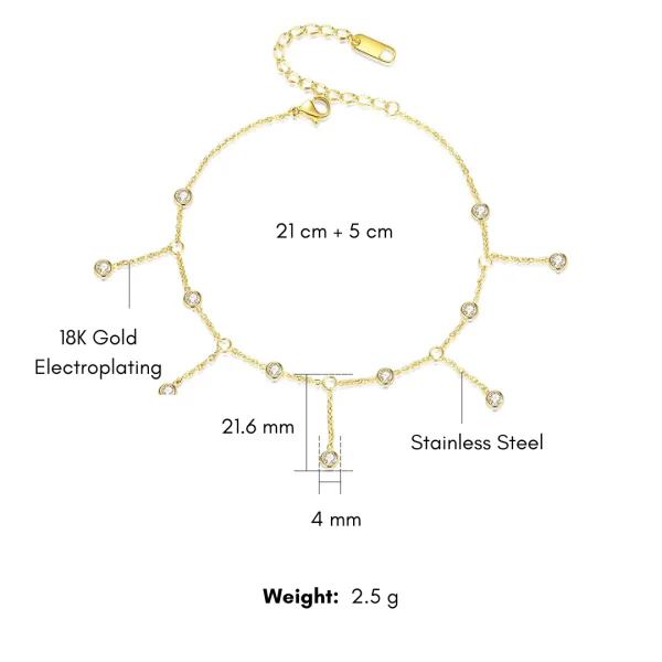Classic Gold Anklets in Pakistan